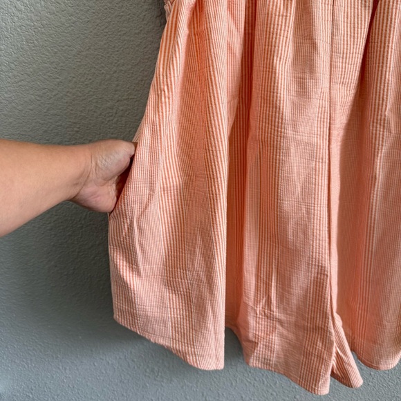 New! Self Contrast Freya Romper in Tangerine Stripes Size M and Large - Picture 7 of 10